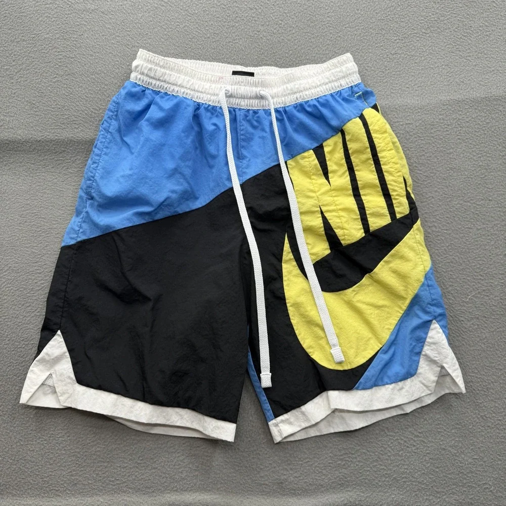 Nike Swim Shorts Mens Medium Multicolor‎ Colorblock Trunks Mesh Lined Beach